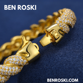 Baguette Moissanite Open Bangle Sterling Silver, Gold Plated & Rose Gold Plated over 925 Silver | GRA Certified