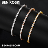 Moissanite Tennis Bracelet – 3MM / 4MM | 7–8 Inch | Silver, Gold & Rose Gold | VVS1 Moissanite | GRA Certified