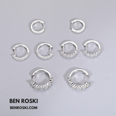 Hoop Earrings Sterling Silver, Gold, or Rose Gold | VVS Moissanite | GRA Certified