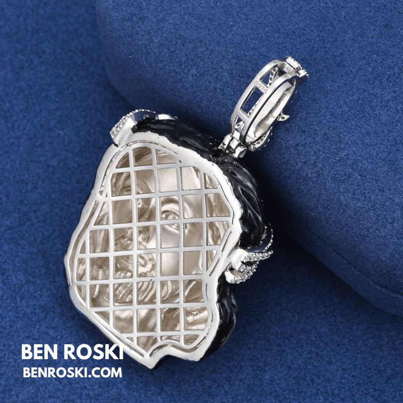 Jesus Head Pendant – 72MM Height | VVS1 Moissanite | GRA Certified