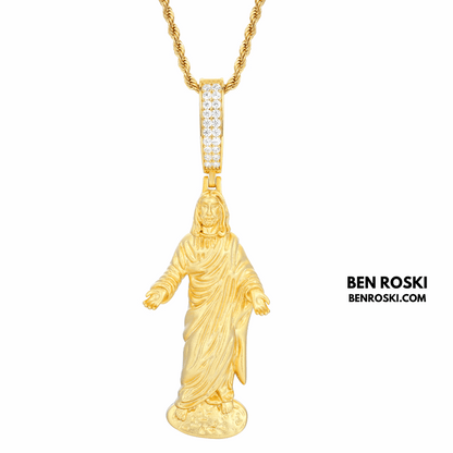 Jesus Pendant – 73MM Height | VVS1 Moissanite | GRA Certified