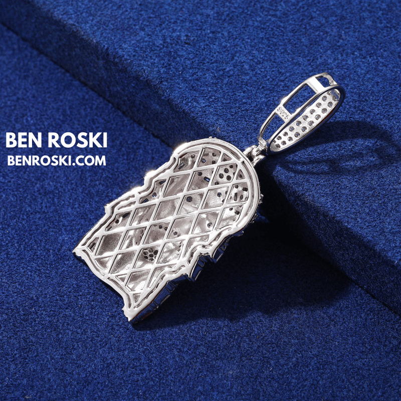 Jesus Face Pendant Sterling Silver, Gold, or Rose Gold | VVS Moissanite | GRA Certified