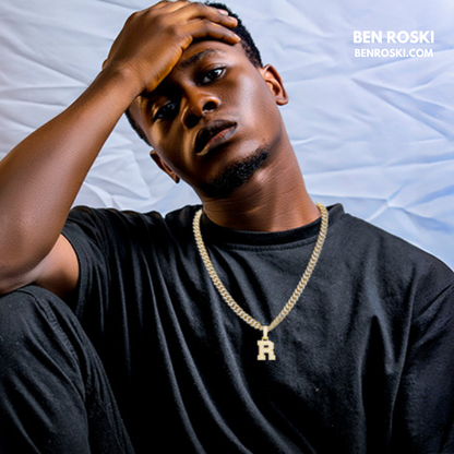 Moissanite Initial Letter Pendant Sterling Silver | Gold, Rose Gold & Silver Options | VVS Moissanite | GRA Certified