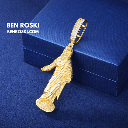 Jesus Pendant – 73MM Height | VVS1 Moissanite | GRA Certified