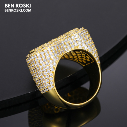 Heart Baguette Moissanite Ring Sterling Silver, Gold Plated or Rose Gold | GRA Certified