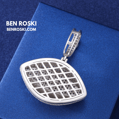 Eye Pendant – 50MM Height | VVS1 Moissanite | GRA Certified