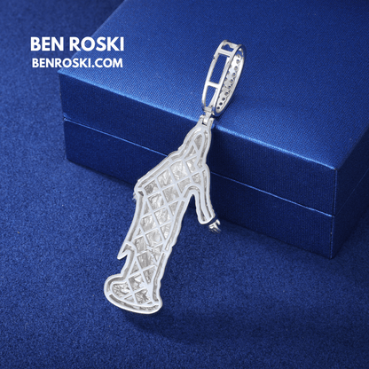 Jesus Pendant – 73MM Height | VVS1 Moissanite | GRA Certified