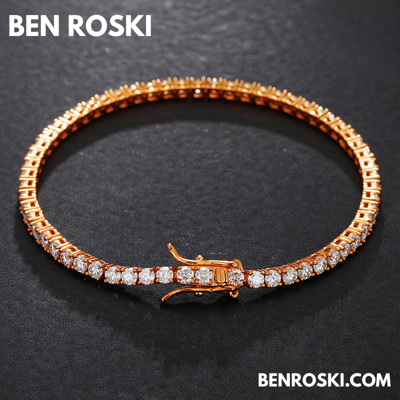 Moissanite Tennis Bracelet – 3MM / 4MM | 7–8 Inch | Silver, Gold & Rose Gold | VVS1 Moissanite | GRA Certified