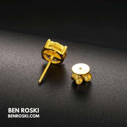 Round Cluster Stud Earrings – VVS1 Moissanite | GRA Certified