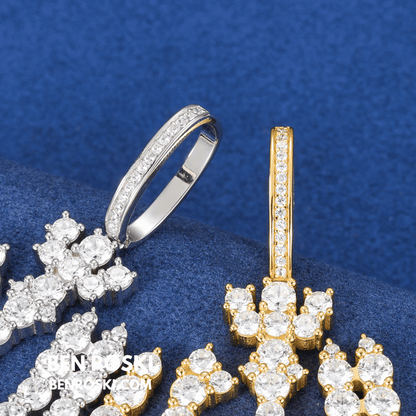 Allah Pendant – 54MM Height | VVS1 Moissanite | GRA Certified