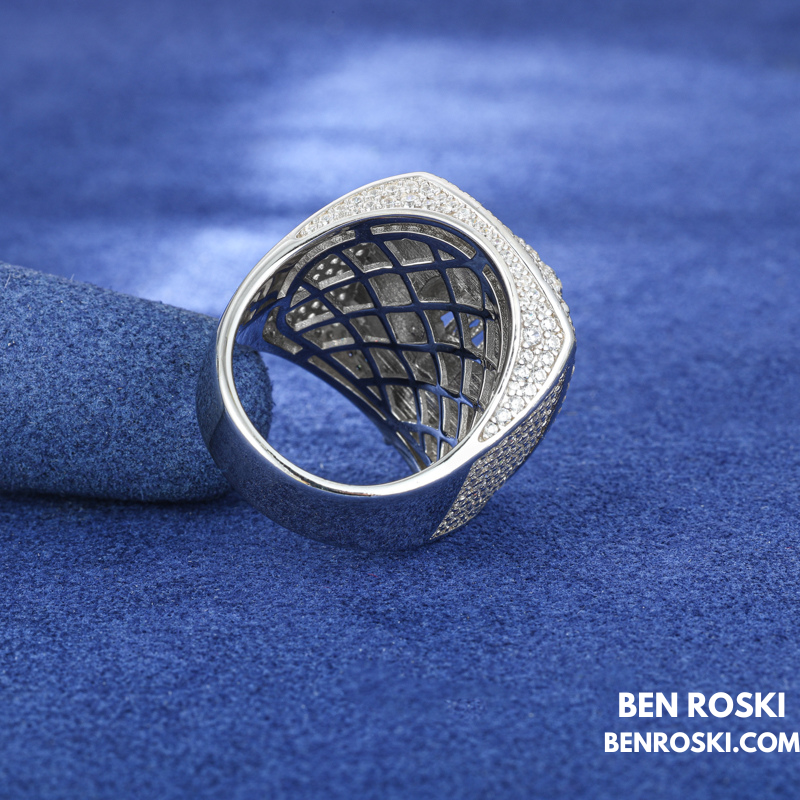 Lion Head Moissanite Ring Sterling Silver, Gold & Rose Gold | VVS Moissanite | GRA Certified