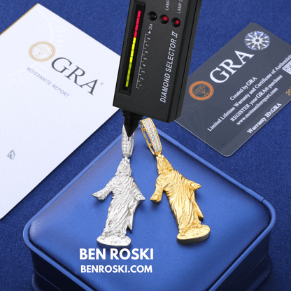 Jesus Pendant – 73MM Height | VVS1 Moissanite | GRA Certified