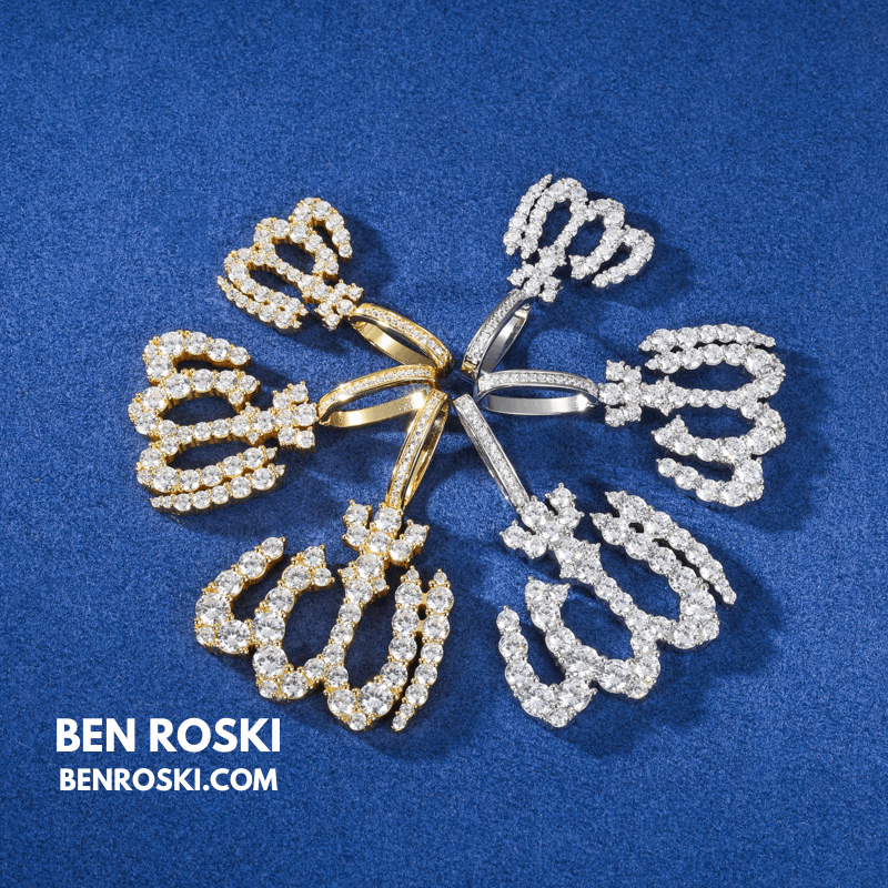 Allah Pendant – 54MM Height | VVS1 Moissanite | GRA Certified