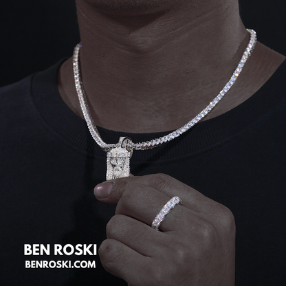 Jesus Face Moissanite Pendant Sterling Silver, Gold, or Rose Gold | VVS Moissanite | GRA Certified