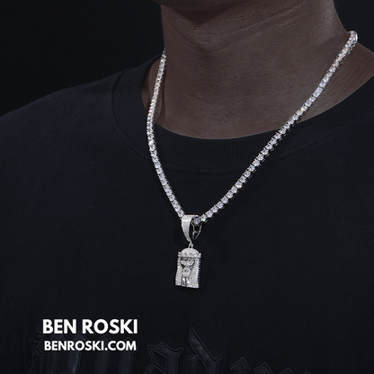 Jesus Face Moissanite Pendant Sterling Silver, Gold, or Rose Gold | VVS Moissanite | GRA Certified