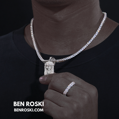 Jesus Face Moissanite Pendant Sterling Silver, Gold, or Rose Gold | VVS Moissanite | GRA Certified