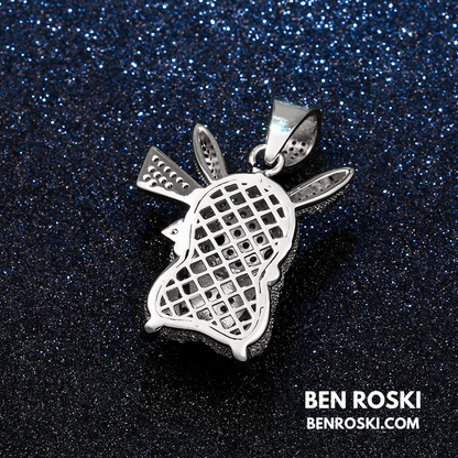 Iced-Out Pikachu Moissanite Pendant – Sterling Silver | Gold, Silver & Rose Gold | GRA Certified