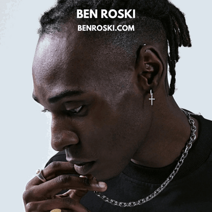 Moissanite Cross Hoop Earrings Sterling Silver, Gold, or Rose Gold | VVS Moissanite | GRA Certified