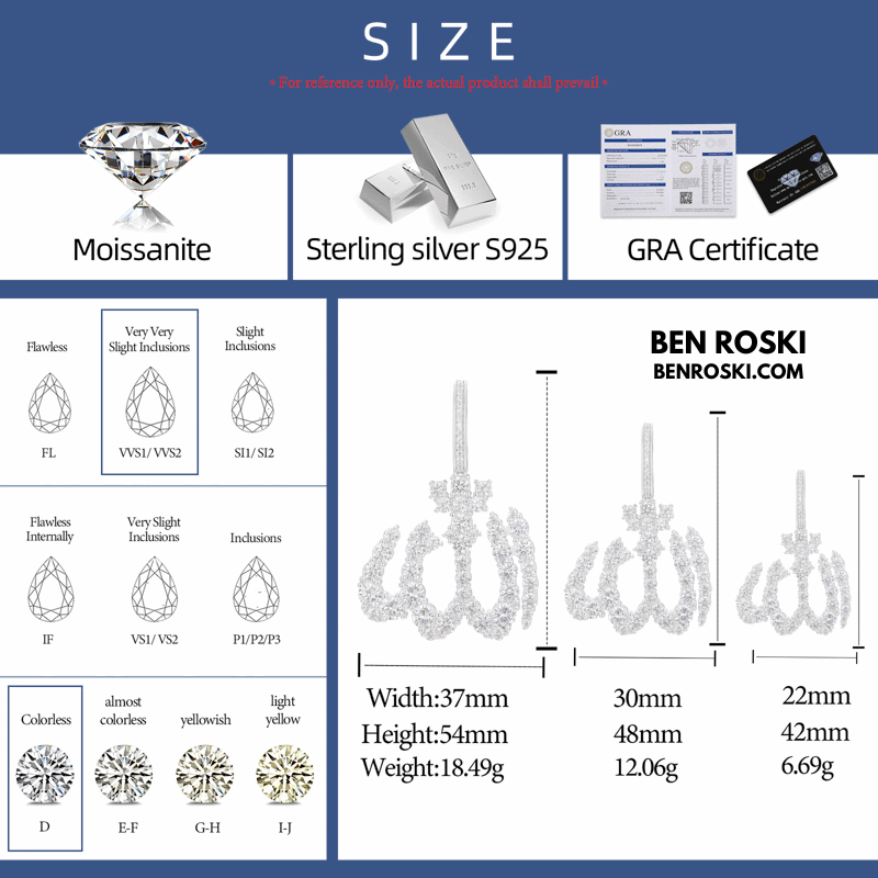 Allah Pendant – 54MM Height | VVS1 Moissanite | GRA Certified