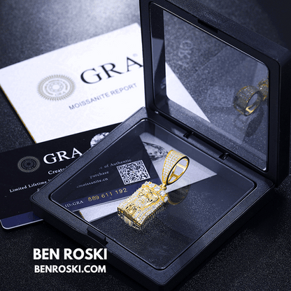 Jesus Face Moissanite Pendant Sterling Silver, Gold, or Rose Gold | VVS Moissanite | GRA Certified