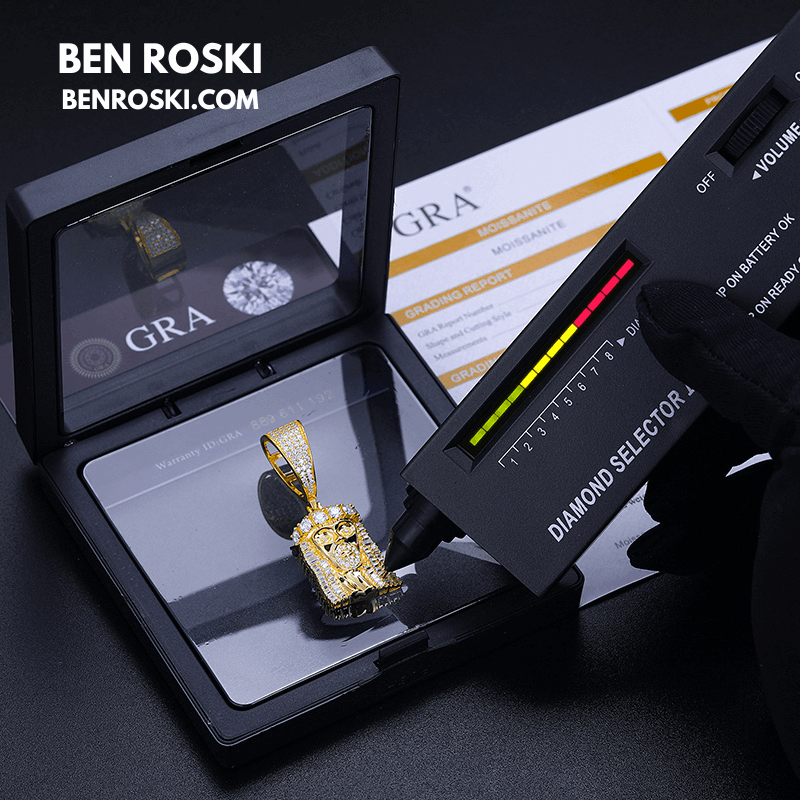 Jesus Face Moissanite Pendant Sterling Silver, Gold, or Rose Gold | VVS Moissanite | GRA Certified