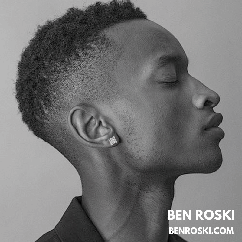 Square Cluster Stud Earrings Sterling Silver, Gold & Rose Gold Plated | VVS Moissanite | GRA Certified