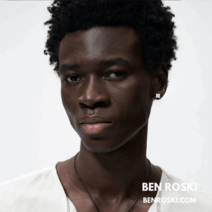 Square Cluster Stud Earrings Sterling Silver, Gold, or Rose Gold | VVS Moissanite | GRA Certified