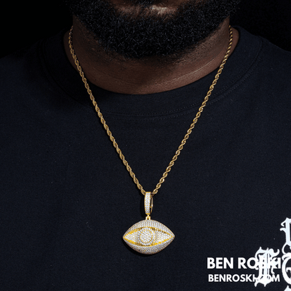 Eye Pendant – 50MM Height | VVS1 Moissanite | GRA Certified