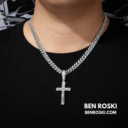 Jesus Crucifix Cross Pendant – 63MM Height |  VVS1 Moissanite | GRA Certified