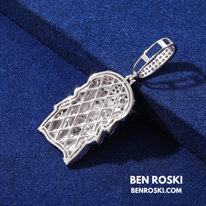 Jesus Face Pendant Sterling Silver, Gold, or Rose Gold | VVS Moissanite | GRA Certified