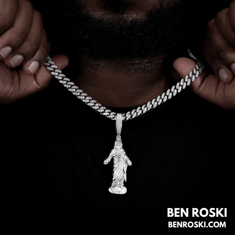 Jesus Pendant – 73MM Height | VVS1 Moissanite | GRA Certified