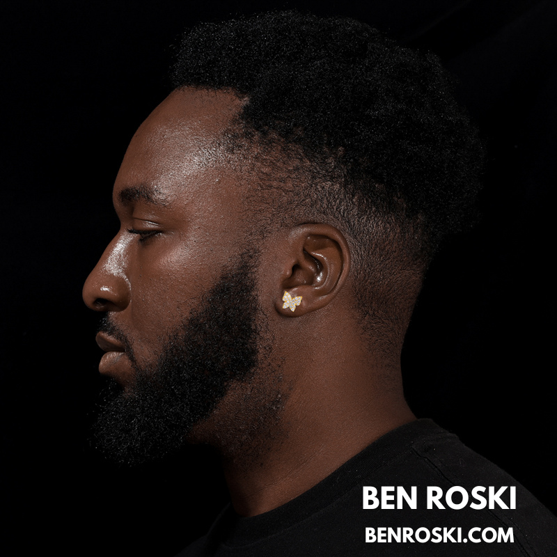 Butterfly Stud Earrings Sterling Silver, Gold, or Rose Gold | VVS Moissanite | GRA Certified