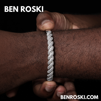 Baguette Moissanite Open Bangle Sterling Silver, Gold Plated & Rose Gold Plated over 925 Silver | GRA Certified