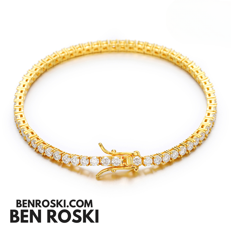 Moissanite Tennis Bracelet – 3MM / 4MM | 7–8 Inch | Silver, Gold & Rose Gold | VVS1 Moissanite | GRA Certified