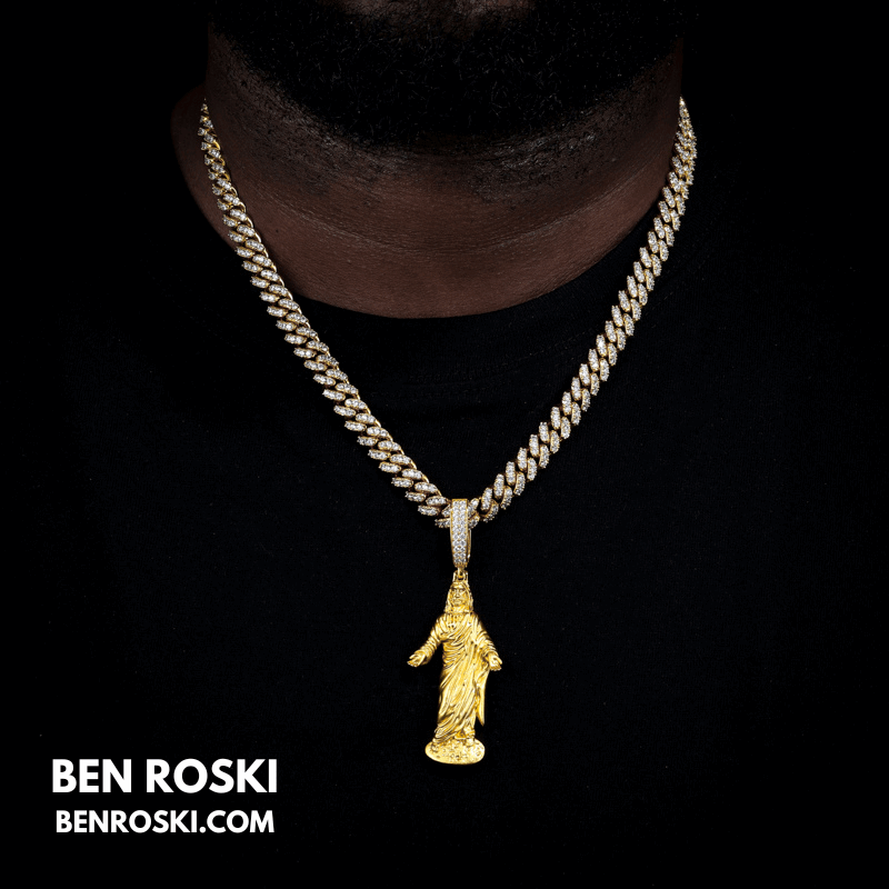 Jesus Pendant – 73MM Height | VVS1 Moissanite | GRA Certified