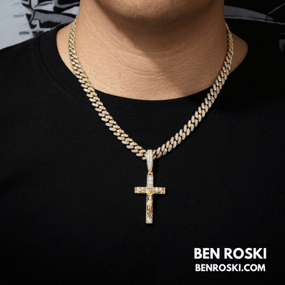 Jesus Crucifix Cross Pendant – 63MM Height |  VVS1 Moissanite | GRA Certified