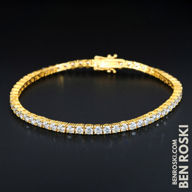 Moissanite Tennis Bracelet – 3MM / 4MM | 7–8 Inch | Silver, Gold & Rose Gold | VVS1 Moissanite | GRA Certified