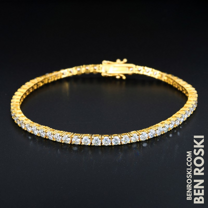Moissanite Tennis Bracelet – 3MM / 4MM | 7–8 Inch | Silver, Gold & Rose Gold | VVS1 Moissanite | GRA Certified