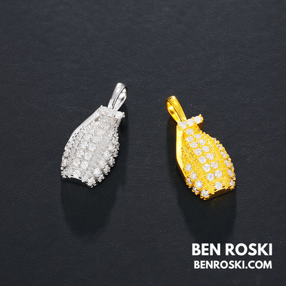 Grenade Moissanite Pendant Sterling Silver, Gold & Rose Gold | VVS Moissanite | GRA Certified