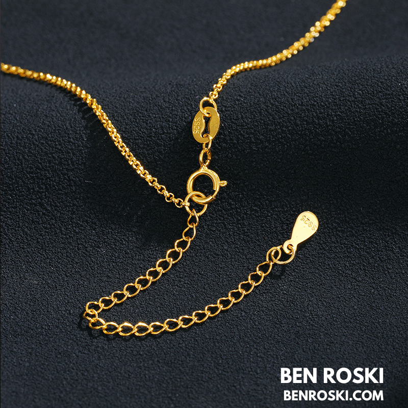 Dollar Sign Pendant Sterling Silver, Gold / Rose Gold Plated | VVS Moissanite | GRA Certified