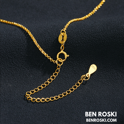 Dollar Sign Pendant Sterling Silver, Gold / Rose Gold Plated | VVS Moissanite | GRA Certified