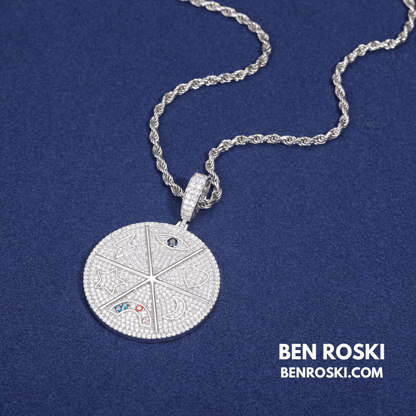 Celestial Round Pendant – 57MM Height | VVS1 Moissanite | GRA Certified