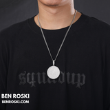 Round Cluster Moissanite Pendant Sterling Silver, Gold & Rose Gold | VVS Moissanite | GRA Certified