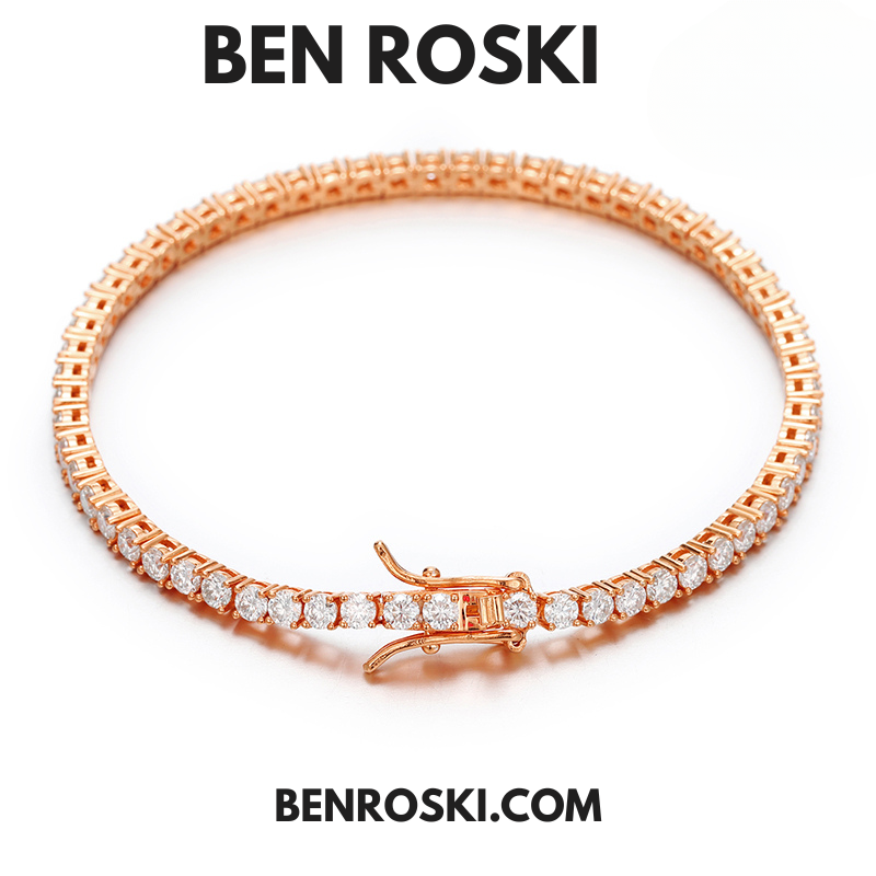 Moissanite Tennis Bracelet – 3MM / 4MM | 7–8 Inch | Silver, Gold & Rose Gold | VVS1 Moissanite | GRA Certified