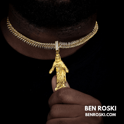 Jesus Pendant – 73MM Height | VVS1 Moissanite | GRA Certified