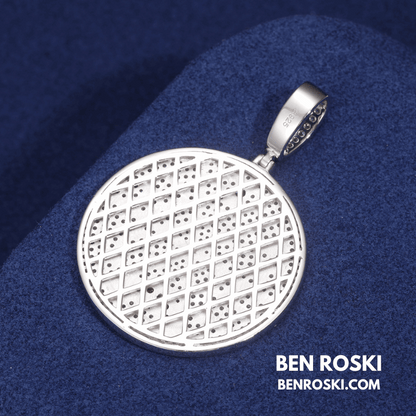 Celestial Round Pendant – 57MM Height | VVS1 Moissanite | GRA Certified