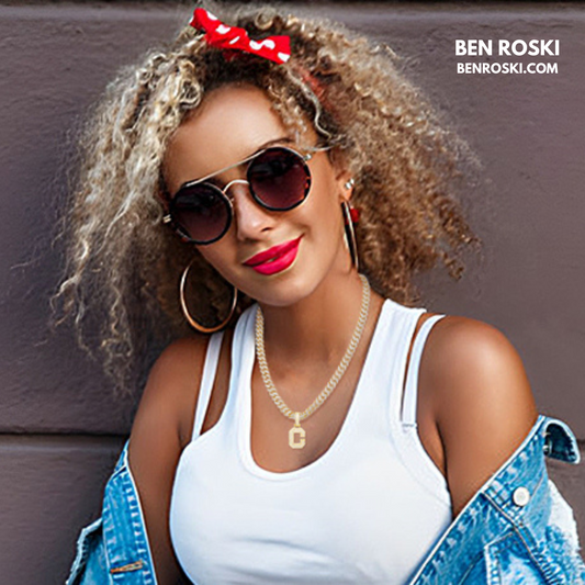 Moissanite Initial Letter Pendant Sterling Silver | Gold, Rose Gold & Silver Options | VVS Moissanite | GRA Certified