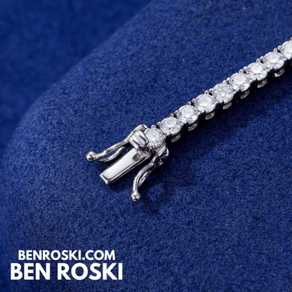 Heart Moissanite Tennis Bracelet – 12MM | 7–8 Inch | 12.28g | S925 Silver, Gold, or Rose Gold | VVS1 Moissanite | GRA Certified