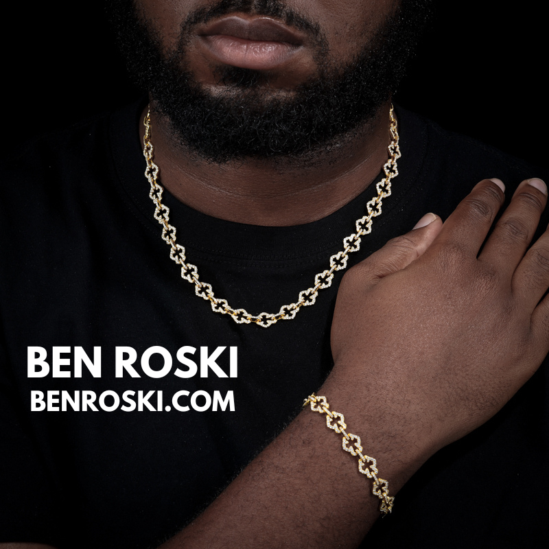 Moissanite Clover Link Bracelet Sterling Silver, Gold & Rose Gold | VVS Moissanite | GRA Certified