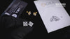 Geometric Cluster Stud Earrings Sterling Silver, Gold, or Rose Gold | VVS Moissanite | GRA Certified